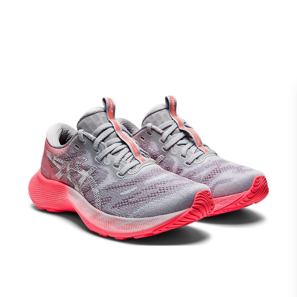 Asics  gel Nimbus Lite 2 Women's Gray and Coral Athletic Shoes
